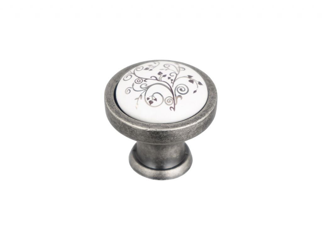 Ручка кнопка Virno Azure 103R WTC A12 античне срібло