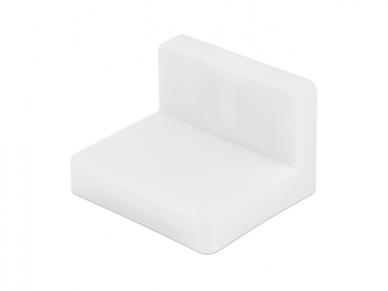 Уголок мебельный монтажный с пластиковой заглушкой GIFF белый