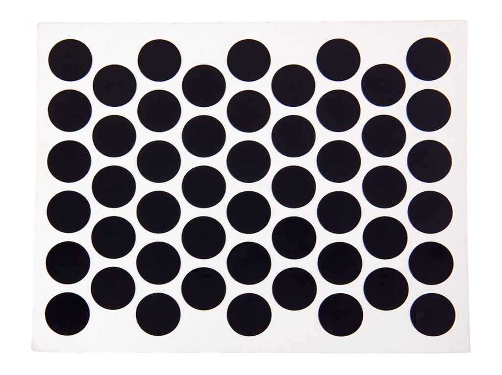Заглушка на конфірмат самоклеюча Weiss d=14 чорний глянець (50 шт) (1960)