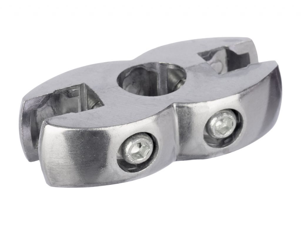 R-7A Муфта для скла і панелі двостороння GIFF хром