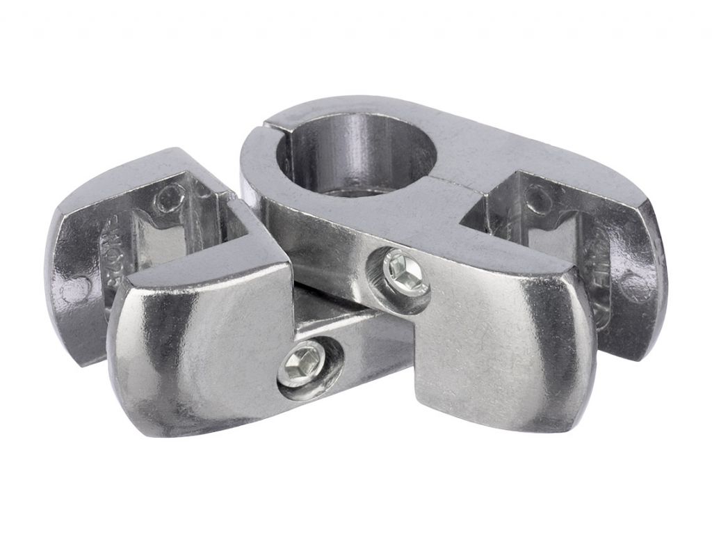 R-52 Муфта для скла і панелі петельна GIFF хром