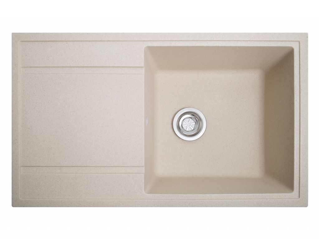 Мийка штучний камінь Solid ТОТАЛ 860х510 капучино (без отвору під змішувач)