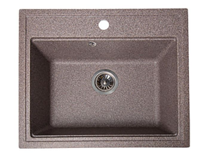 Мийка штучний камінь Solid ГРОСС 600х520 граніт (без отвору під змішувач)