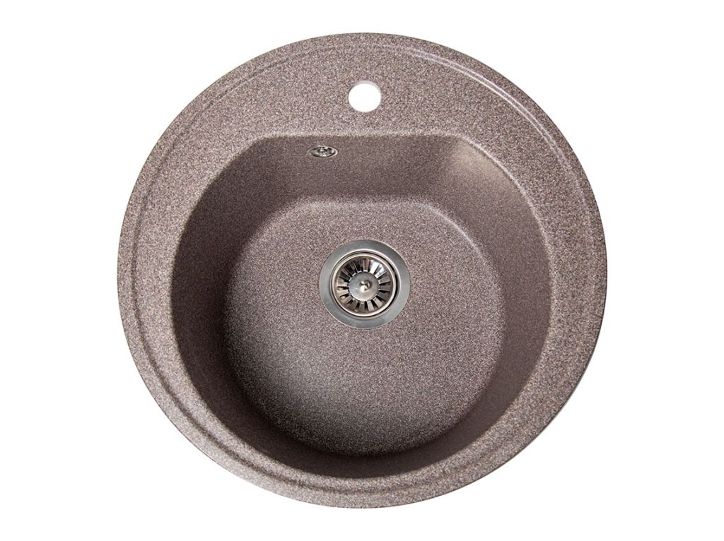 Мийка штучний камінь Solid КЛАСІК D510 граніт (з отвором під змішувач)