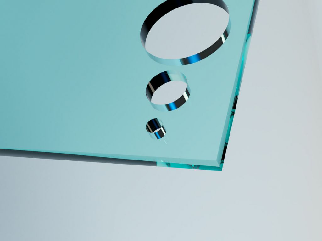 Сверление отверствий в стекле/зеркале D 20, 22, 26 мм