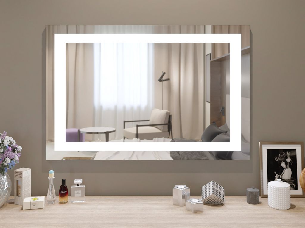 Декоративне дзеркало з підсвічуванням S3 вертикальне 600*500 мм