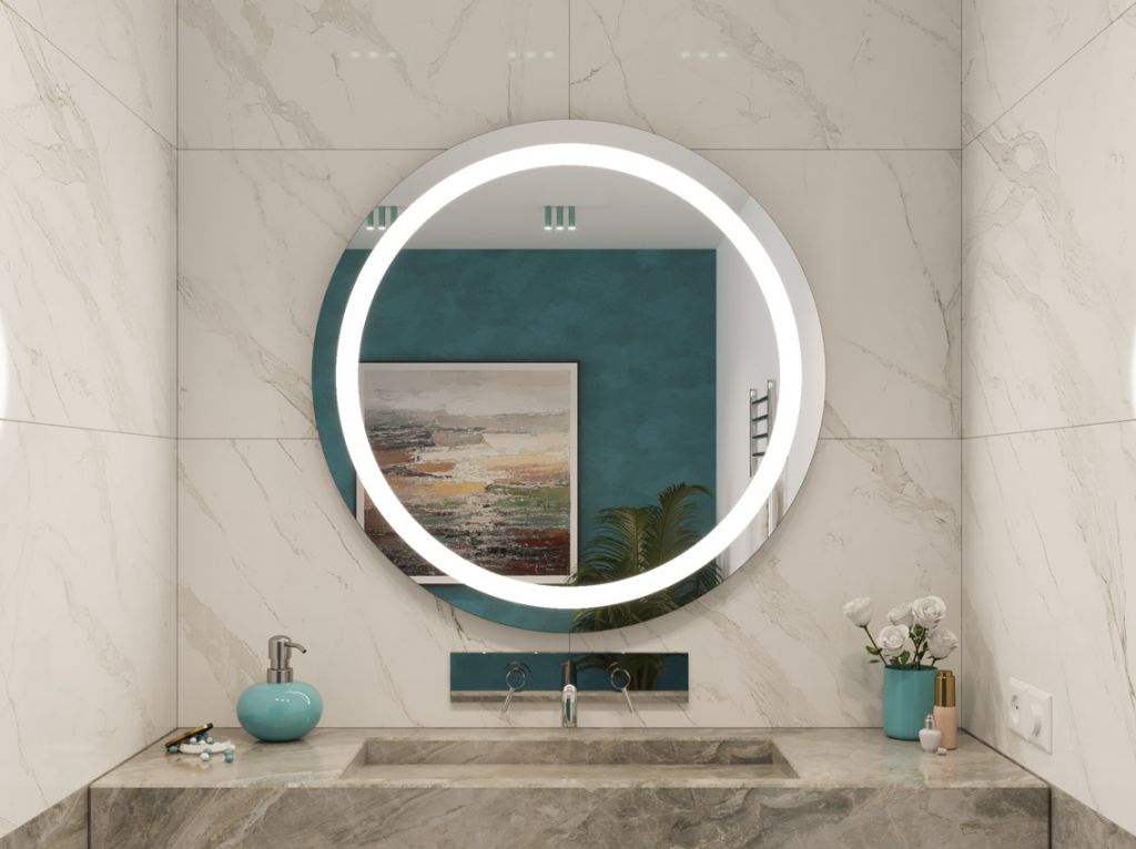 Декоративне дзеркало з підсвічуванням R6 700*700 мм