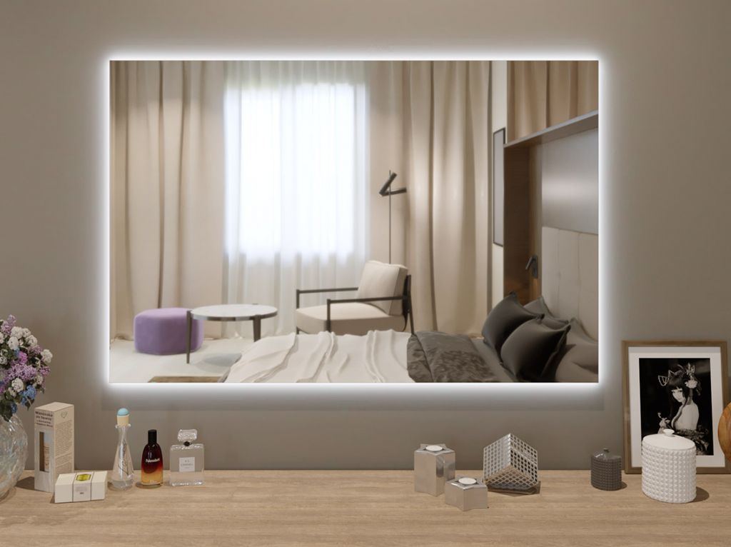 Декоративне дзеркало з фоновим підсвічуванням S11 вертикальне 900*600 мм