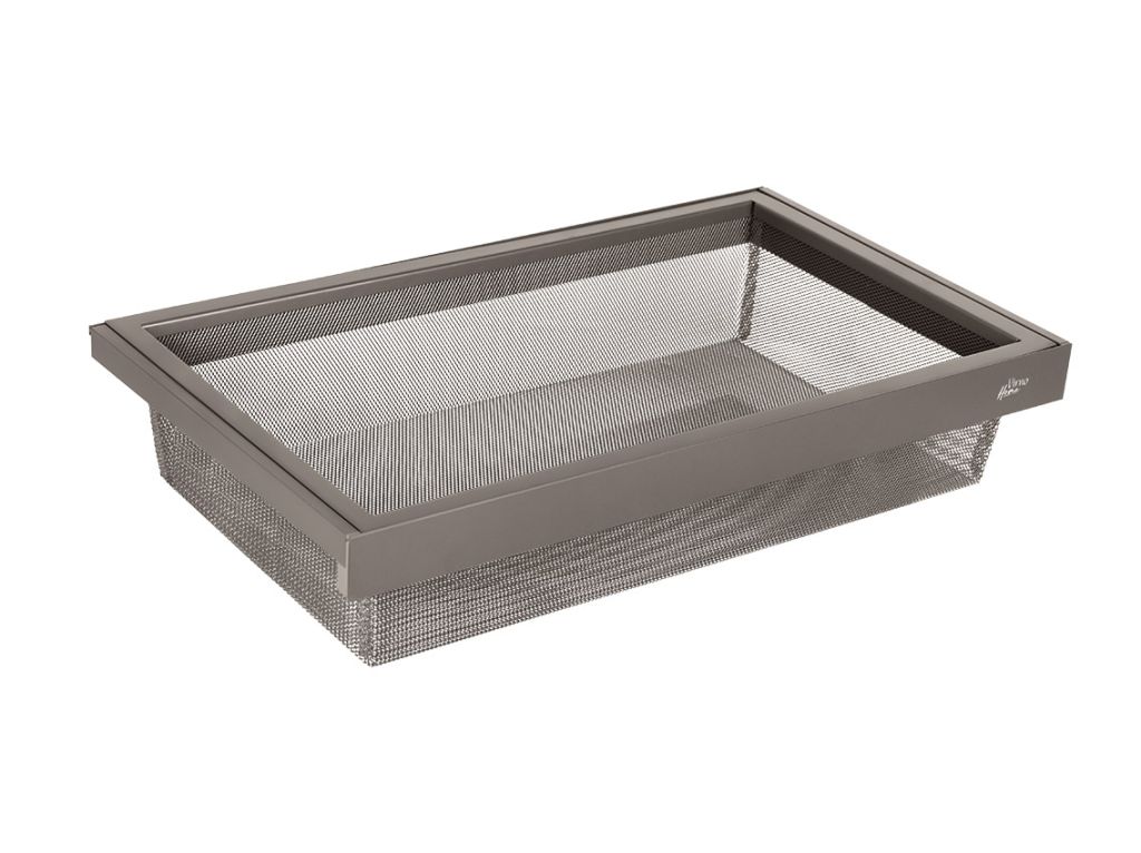 Кошик центральний висувний з дотягувачем Virno Home 564*420*140 сірий