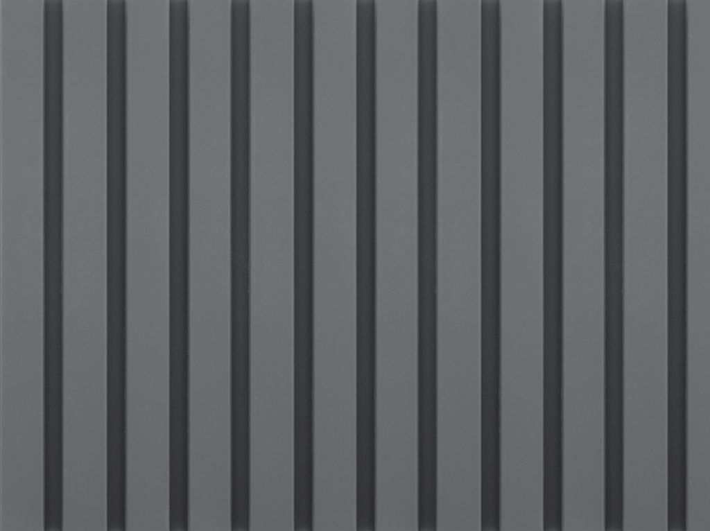 Стеновая панель МДФ Super Profil 117(104)x12х2800 Титан Гофти