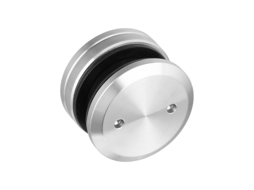 Точкове кріплення скляних огороджень, регульоване без зенковки (відступ 8,5-10,5 мм), нерж.сталь, матовий