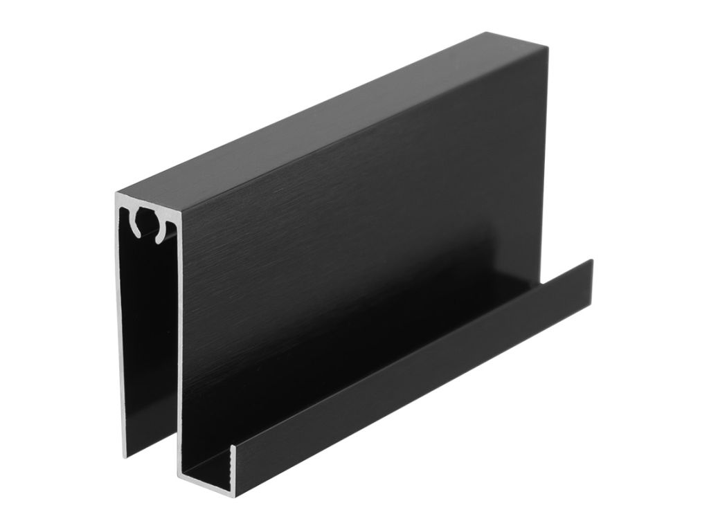 Профиль горизонтальный нижний Slider AIR L=5000 черный браш