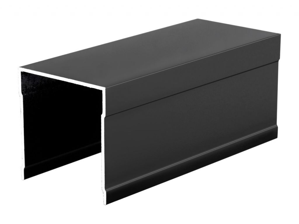 Профіль направляючий верхній однинарний SLIDER L=5000 чорний