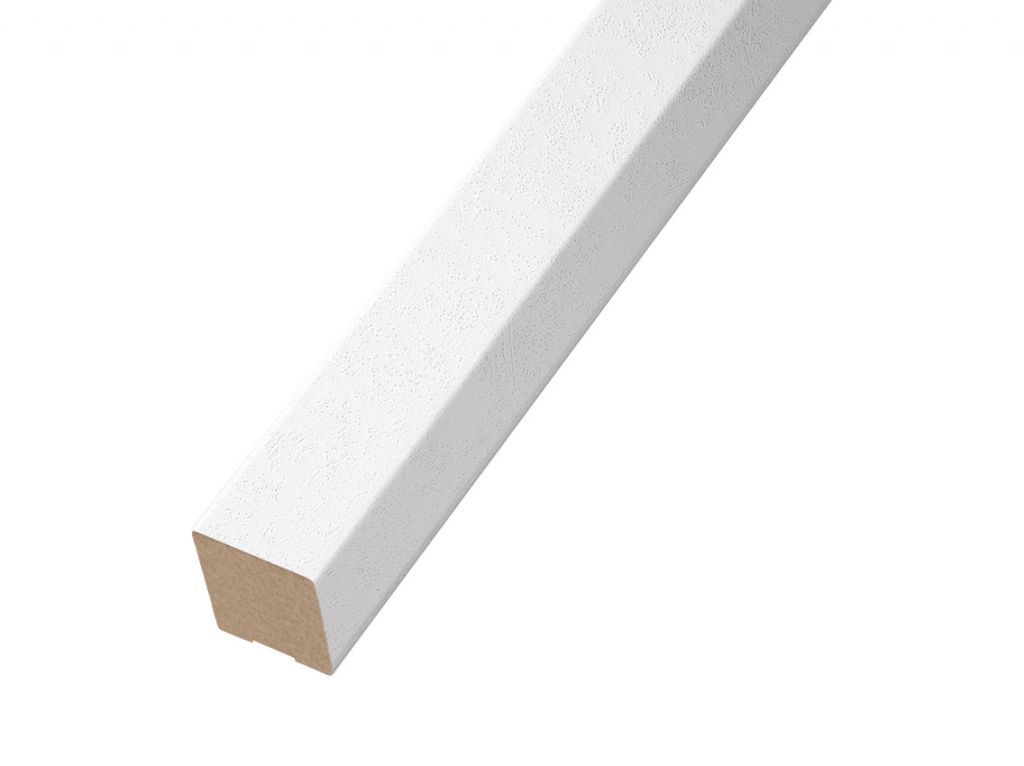 Рейка декоративная Super Profil 2529 МДФ 25х30х2800 Цемент Белый