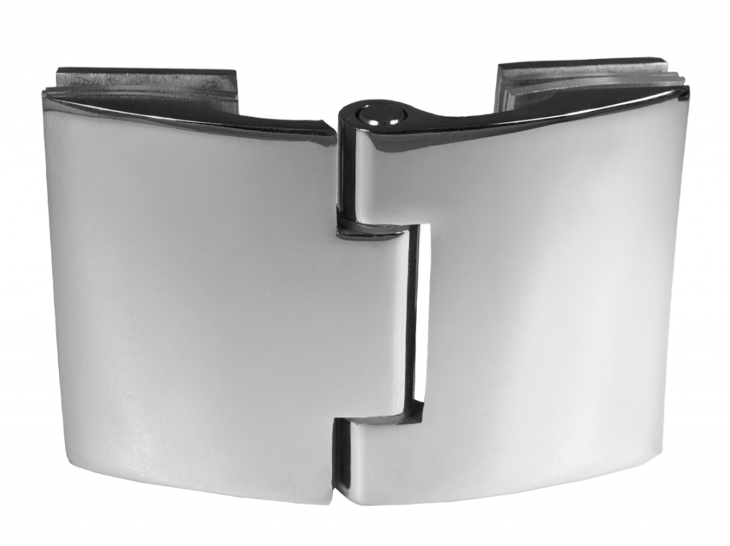 Петля 180* скло-скло GIFF Glass modern полірований хром