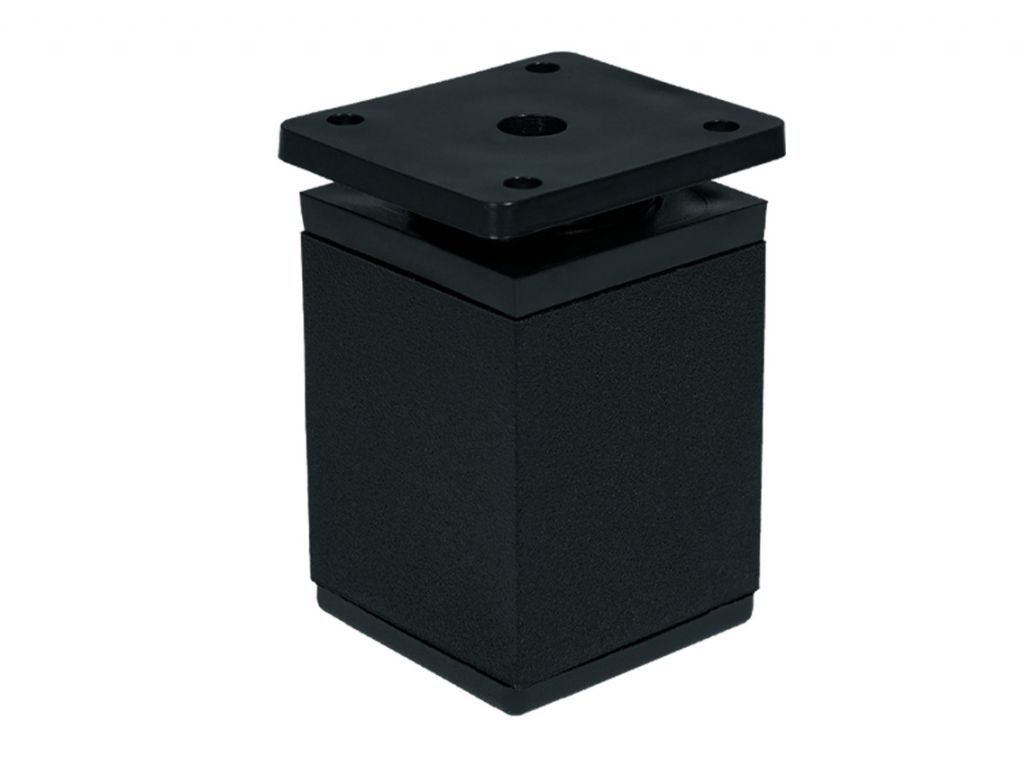 Опора регулируемая квадратная GIFF NA02-U Н=60 черный матовый