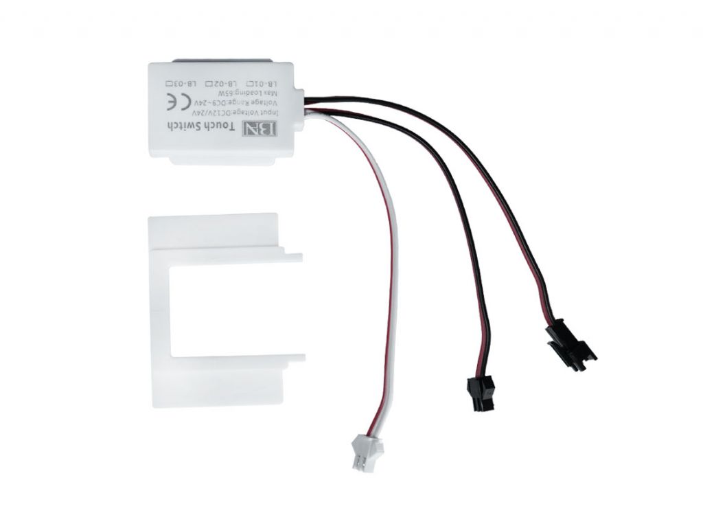 Выключатель диммируемый сенсорный для зеркала LB-03/1 1 клавиша 12-24V 65W IP44 с индикатором