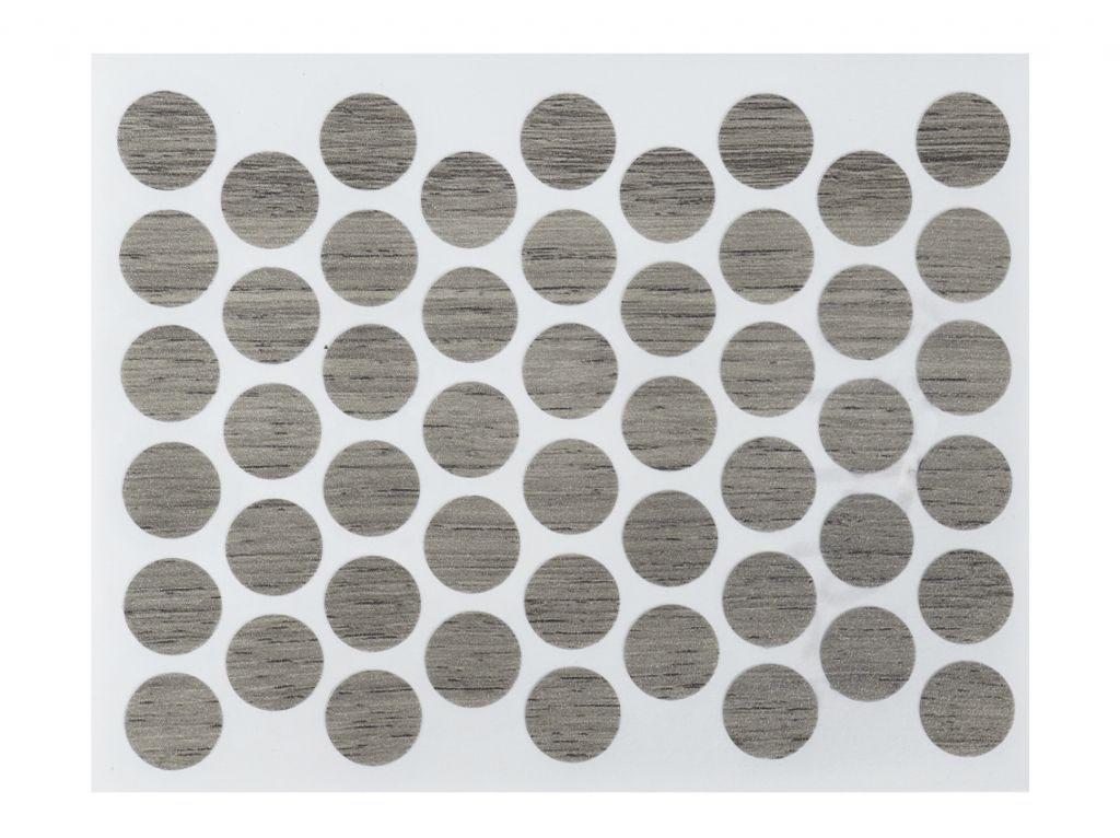 Заглушка конфирмата самоклеющаяся Weiss d=14 дуб серый (50 шт) (0324)