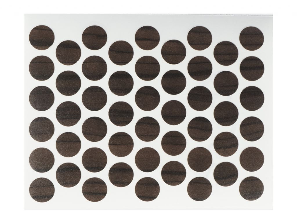 Заглушка конфірмату самоклеюча Weiss d=14 горіх латинський (50 шт) (2620)