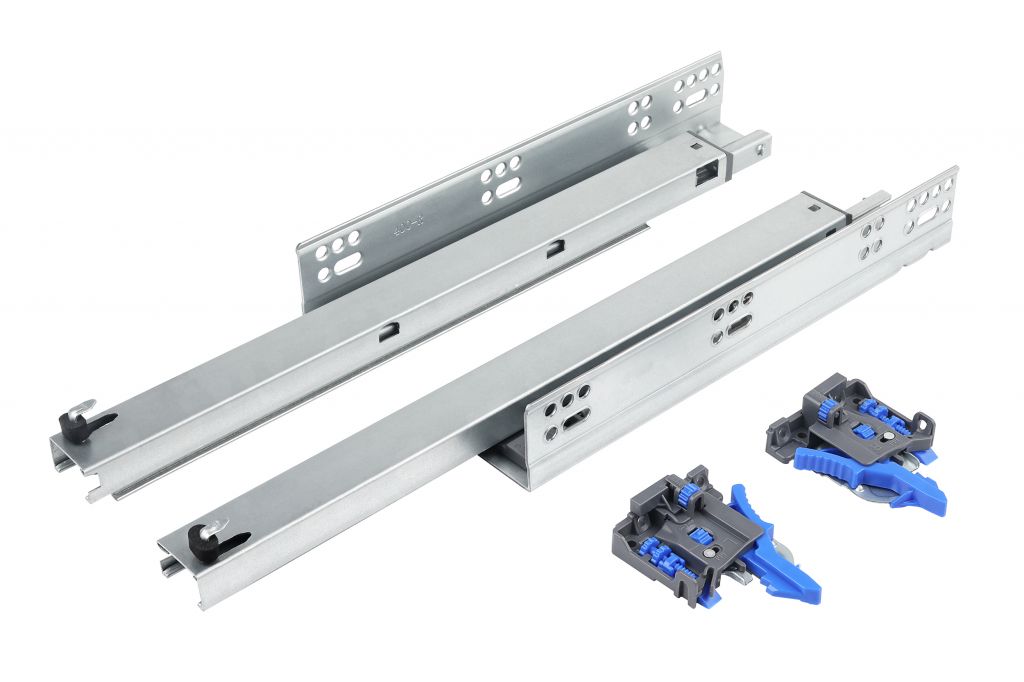 Напрямна прихованого монтажу повного висування з дотягувачем 3D Forte GIFF PRIME (16-19мм) L=400