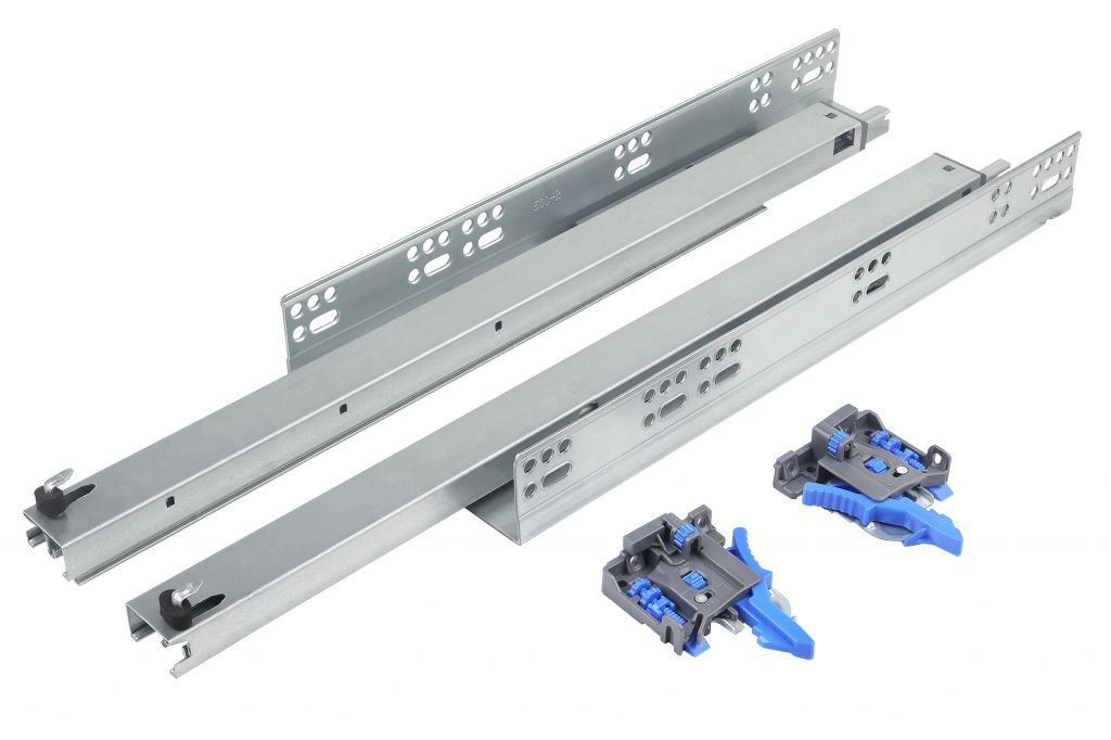 Напрямна прихованого монтажу повного висування з відштовхувачем 3D Forte GIFF PRIME (16-19мм) L=500