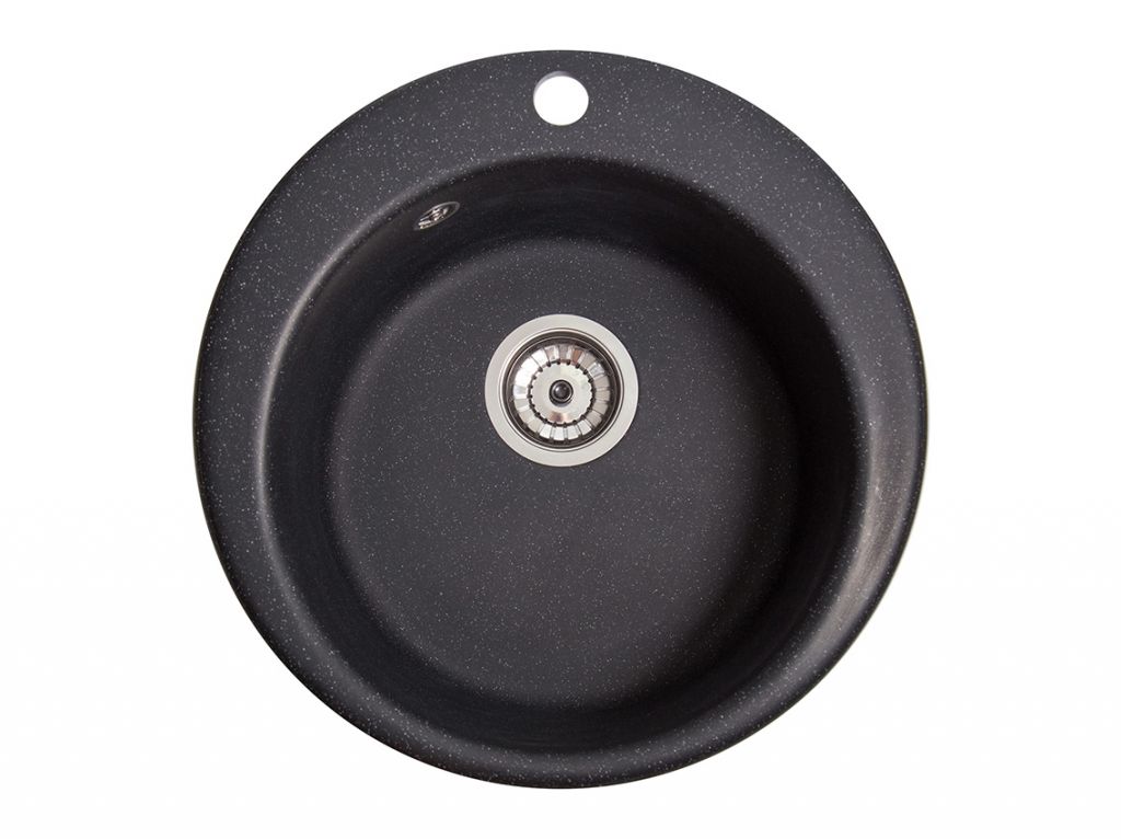 Мийка штучний камінь Solid Поні D475 антрацит (з отвором під змішувач)