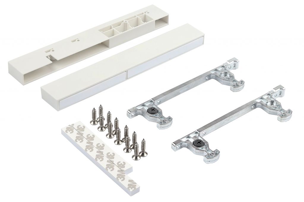 Крепление передней панели GIFF PRIME FlatBox 3D H=167 (комплект 2 шт) белый