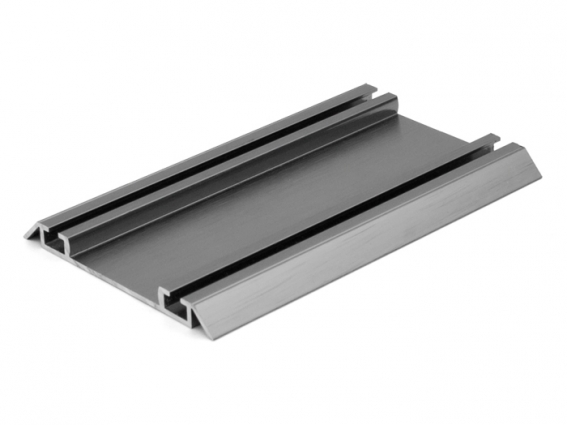 Направляючий профіль нижній Slider посилений L=5000 графіт браш