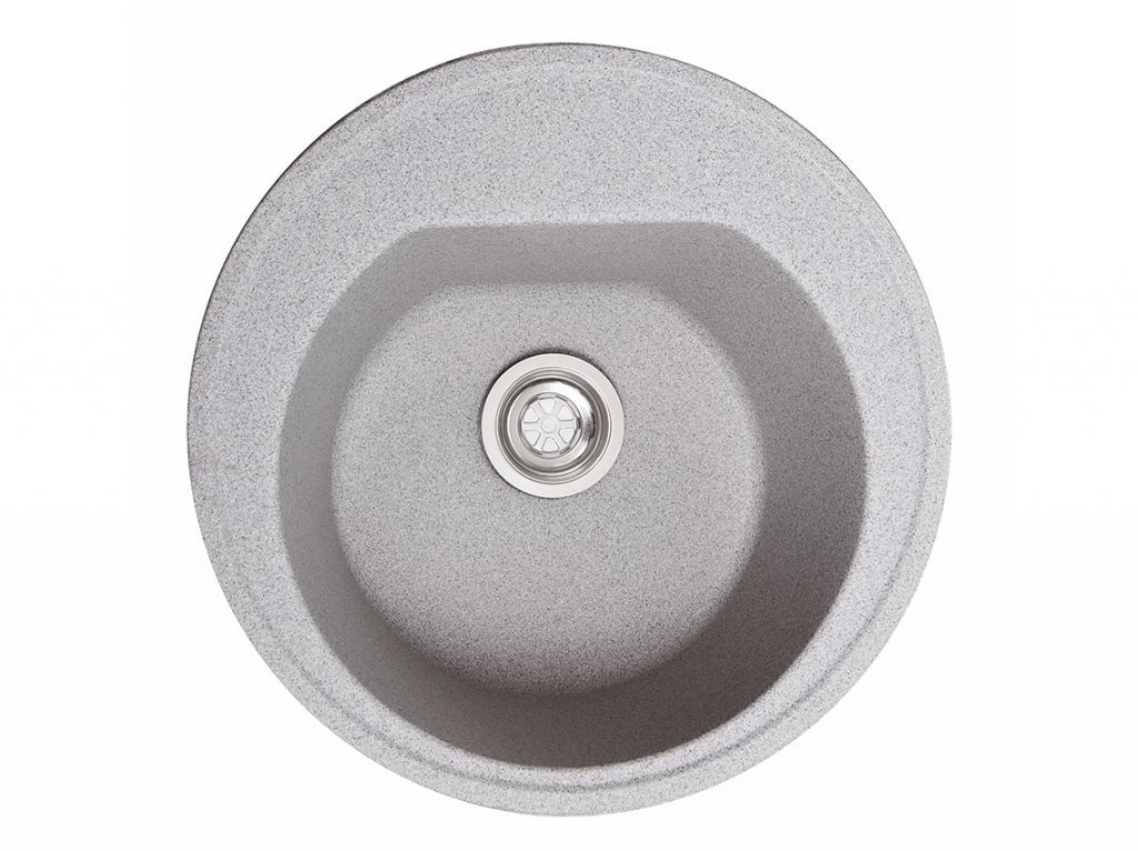 Мийка штучний камінь Solid КЛАСІК D510 сірий граніт (з отвором під змішувач)