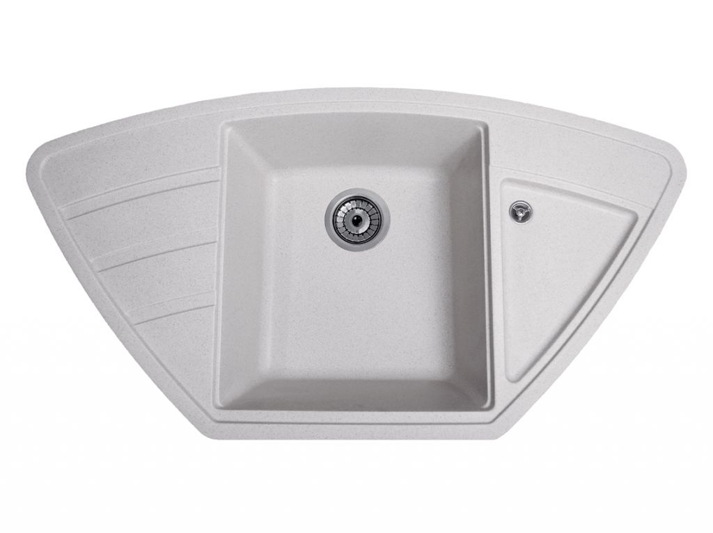 Мийка штучний камінь Solid КРАФТ 980х510 сірий граніт (без отвору під змішувач)