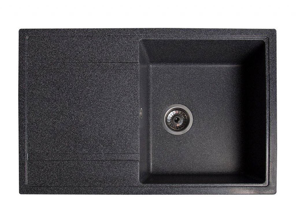 Мойка искусственный камень Solid 780х510 Модус черный гранит (без отверстия под смеситель)
