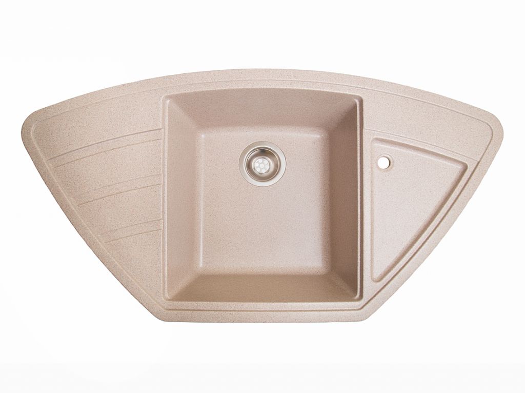 Мийка штучний камінь Solid КРАФТ 980х510 рожевий пісок (без отвору під змішувач)