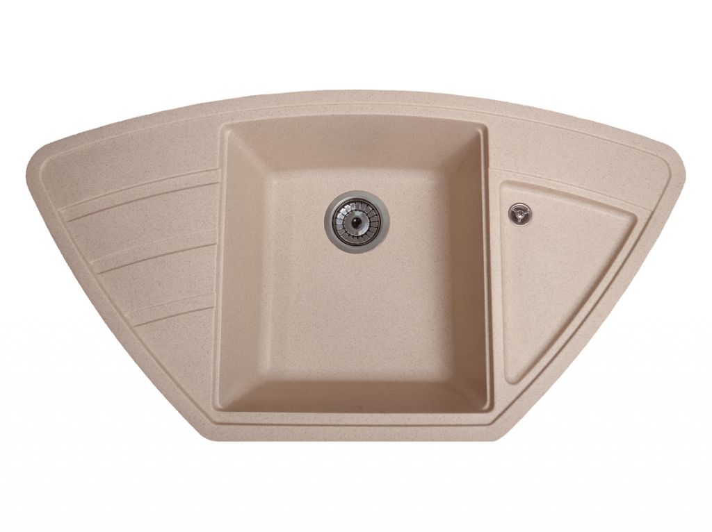 Мойка искусственный камень Solid КРАФТ 980х510 латино беж (без отверстия под смеситель)