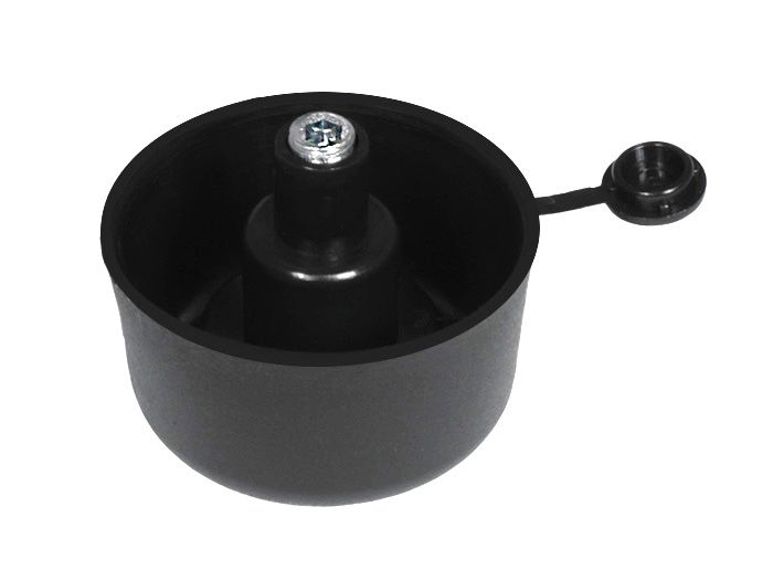 Опора регулируемая полукруглая GIFF UA Н=27 черный