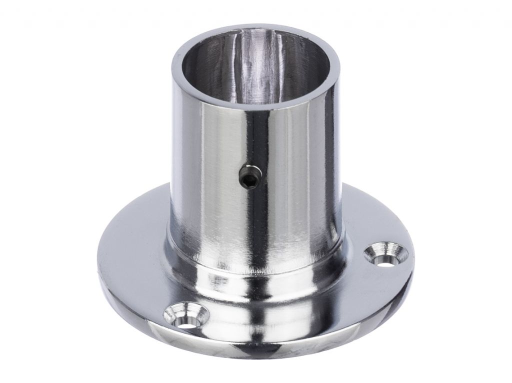 R-11M Крепление трубы d=25 высокое (алюминий) GIFF фланец хром