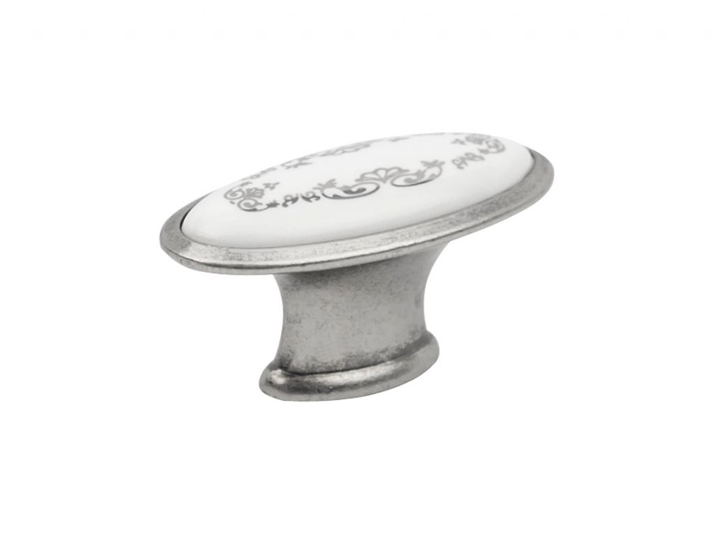 Ручка кнопка Virno Azure 101E WTC A4 античное серебро