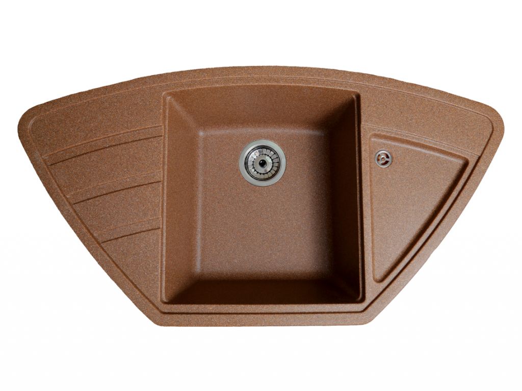 Мойка искусственный камень Solid КРАФТ 980х510 терракот (без отверстия под смеситель)