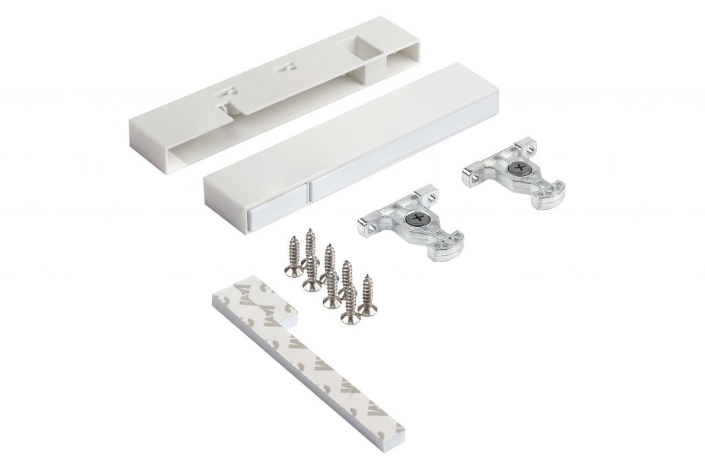 Кріплення передньої панелі GIFF PRIME FlatBox 3D H=116 (комплект 2 шт) білий