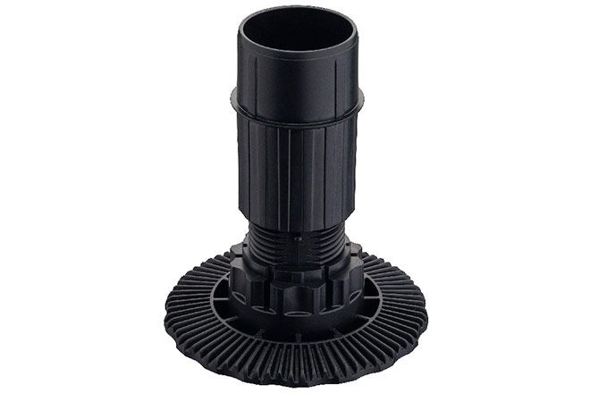 Опора з регулюванням для кухонного столу Hafele AXILO 78 H=60 чорний