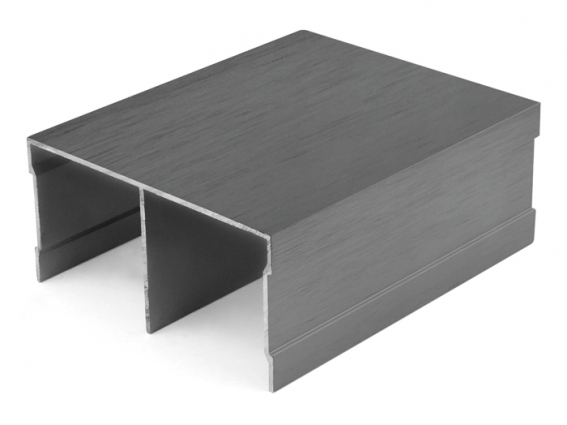 Направляючий профіль верхній Slider посилений L=5000 графіт браш