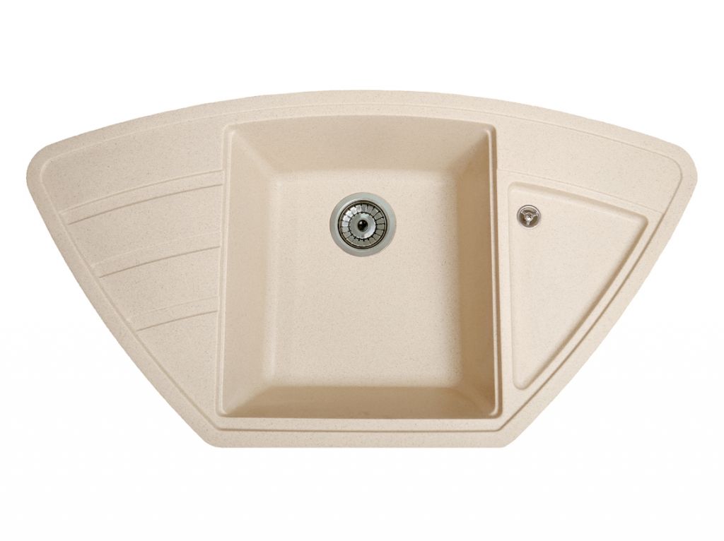 Мийка штучний камінь Solid КРАФТ 980х510 капучино (без отвору під змішувач)
