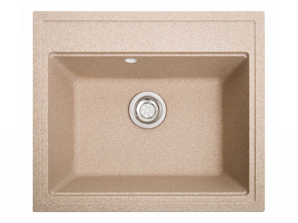 Мойка искусственный камень Solid ГРОСС 600х520 латино беж (без отверстия под смеситель)