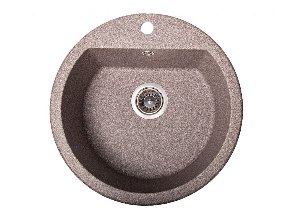 Мойка искусственный камень Solid РАУНД D510 гранит (с отверстием под смеситель)