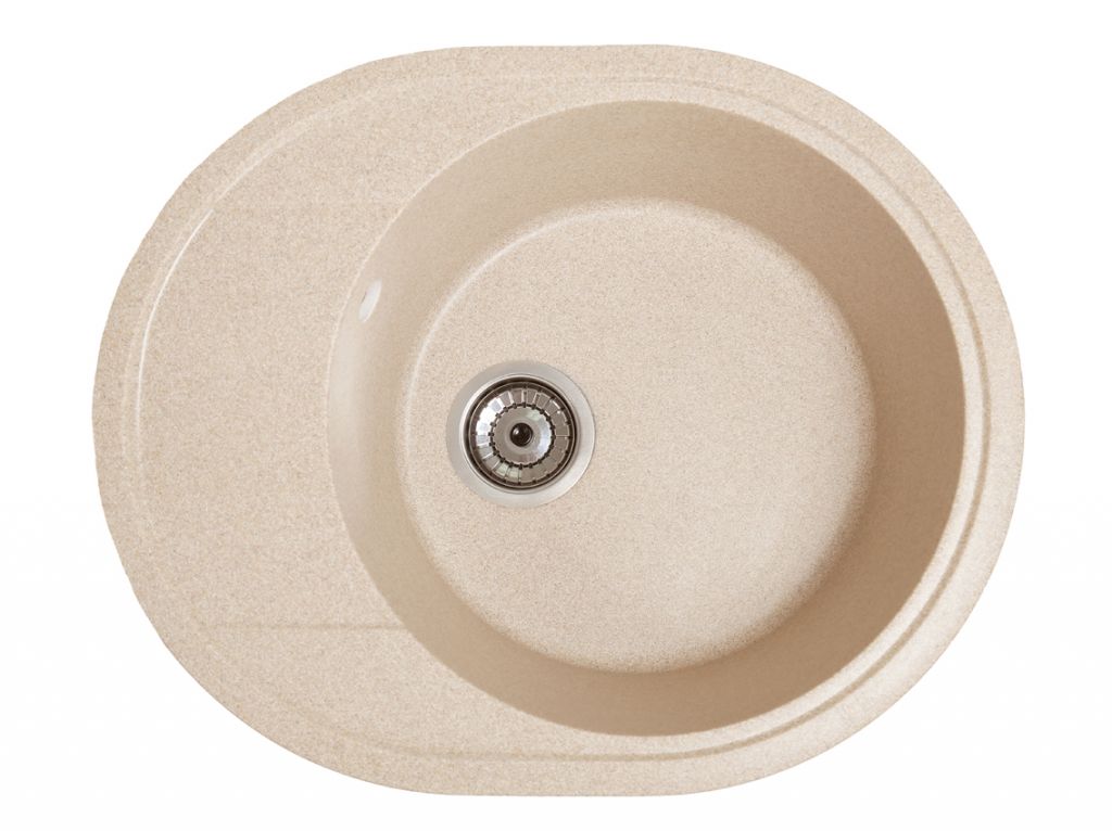 Мойка искусственный камень Solid КОМФИ 580х470 капучино (без отверстия под смеситель)