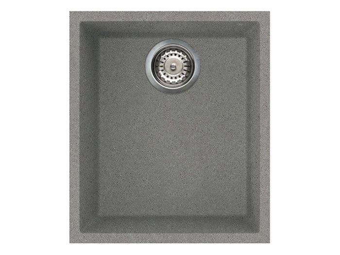 Мийка штучний камінь Elleci 380x440 Quadra 100 під стільницю Titanium M73