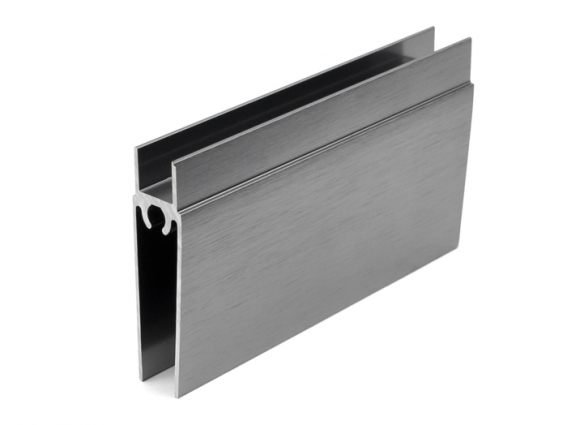 Горизонтальний профіль нижній Slider посилений L=5000 графіт браш