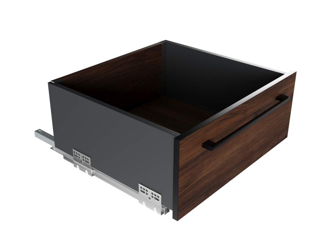 Выдвижной ящик GIFF PRIME FlatBox 3D L=400 H=167 графит
