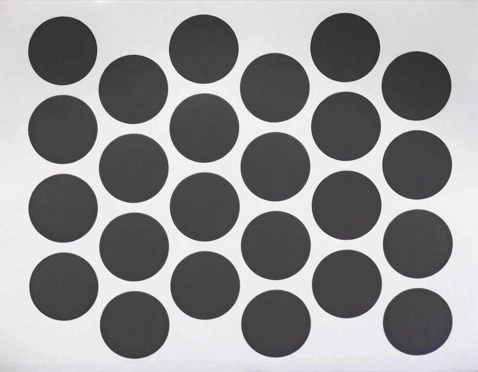 Заглушка минификса самоклеющаяся Weiss d=20 антрацит (24 шт) (1616)