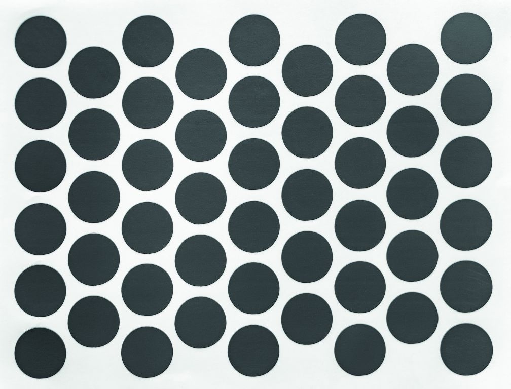 Заглушка на конфірмат самоклеюча Weiss d=14 антрацит (50 шт) (1616)