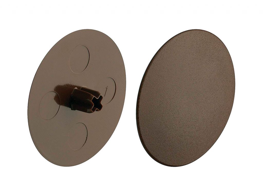 Заглушка стяжки MAXIFIX HAFELE D39 пластик коричневий (262.87.190)